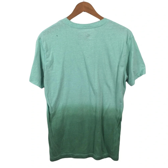 TS617 Men’s Red Camel Trendy Ombré V Neck T Shirt L - Picture 4 of 6